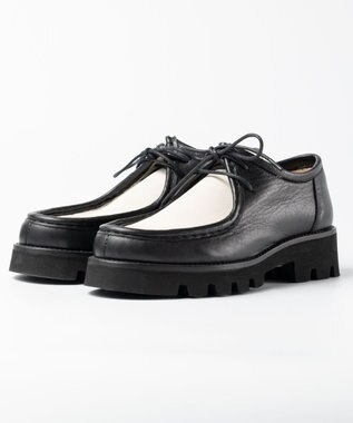 BONTRE 【BONTRE/ボントレ】厚底チロリアンシューズ ブラックアイボリー