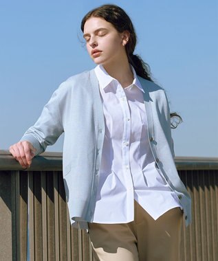 J.PRESS LADIES Vis/Pe スパーク ニット カーディガン