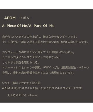 APOM イタリアンカーフ レースアップシューズ 40 ブラック