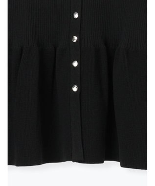 Te chichi 前後2WAYペプラムカーディガン ブラック