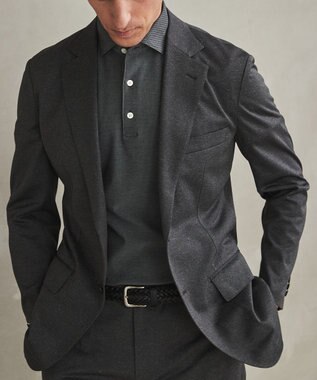 GOTAIRIKU セットアップ対応【洗える/ストレッチ/シワになりにくい】ドライジャージー セットアップジャケット グレー系8