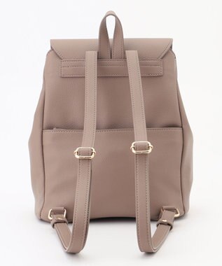 LA BAGAGERIE フロント金具デイリーリュック グレージュ