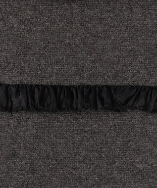 23区 L 【WEB&一部店舗限定/滝沢眞規子さん着用】フリルボーダー ニット グレー系