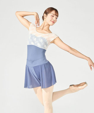 Chacott フレンチスリーブレオタード ブルー