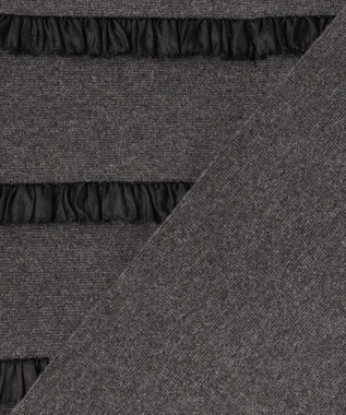 23区 L 【WEB&一部店舗限定/滝沢眞規子さん着用】フリルボーダー ニット グレー系