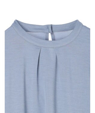 Green Parks 袖ジャガードドッキングプルオーバー Sax