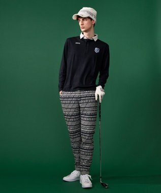 23区GOLF 【MEN】ノルディック柄 キルティング パンツ ネイビー系5