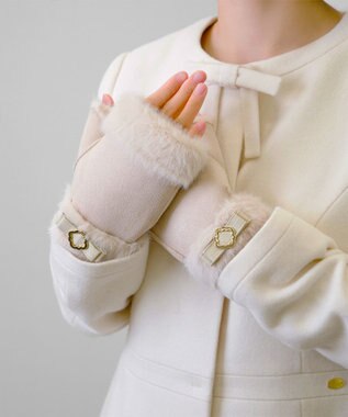 TOCCA ECO MOUTON HANDWARMER 手袋 ベージュ系