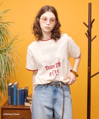 AMERICAN HOLIC 【TOY STORY】リメイク風グラフィックTシャツ Ivory