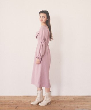 Maison de FLEUR 愛され上手なリボンワンピース Pink