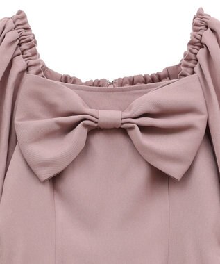 Maison de FLEUR 愛され上手なリボンワンピース Pink