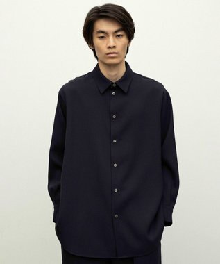 NAVE 【ReNAVE】ウォッシャブルツイル シャツ ネイビー系