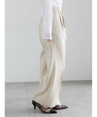 Te chichi メランジツイルワイドパンツ《2026 spring catalog item》 ライトベージュ