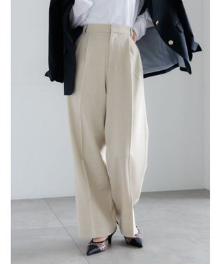 Te chichi メランジツイルワイドパンツ《2026 spring catalog item》 ライトベージュ