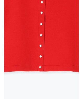 Te chichi カットソークルーネックカーディガン レッド