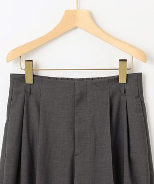 組曲 【加藤ローサさん着用】ハンサムツイルカーヴィーパンツ チャコールグレー系