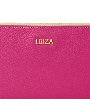 IBIZA クラシカ　L字ファスナー長財布 ダークピンク