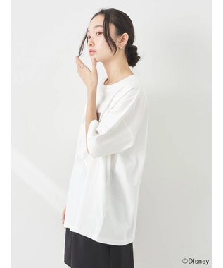 earth music&ecology Ｇｏｏｆｙ＆Ｍａｘ／箔プリントＴｅｅ Silver