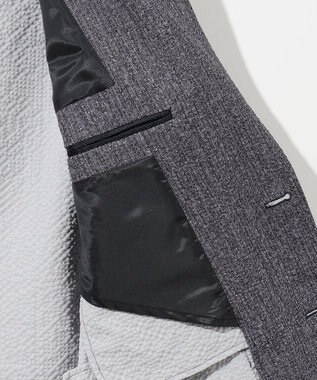 JOSEPH ABBOUD 【キングサイズ・ストレッチ・洗える・軽量・防しわ・速乾・エコ撥水】ライトウェーブジャケット グレー系