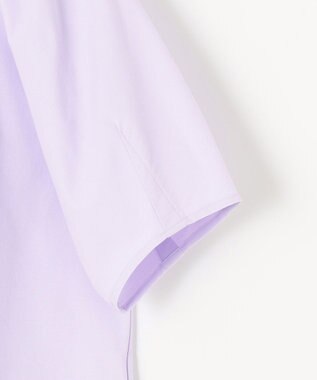自由区 【XSサイズ~/洗える】ツイストプレインジャージー袖タック カットソー ライラック系