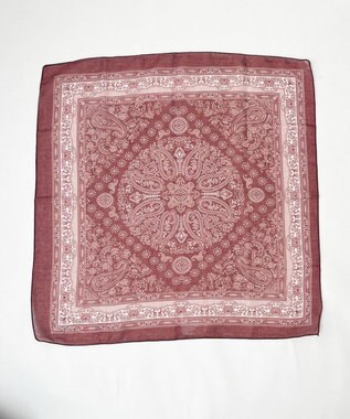 WEGO パターンバンダナ ブラウン