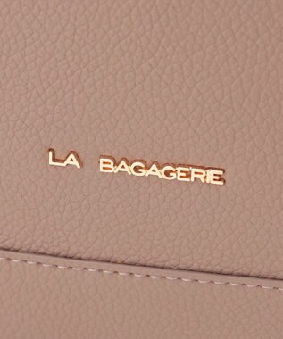 LA BAGAGERIE フロント金具デイリーリュック グレージュ