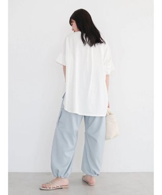 Green Parks 汗染み防止ドルマンバックタックプルオーバー Off White