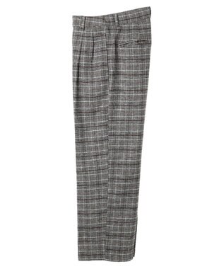 AMERICAN HOLIC ツイードタックワイドパンツ Glen Check