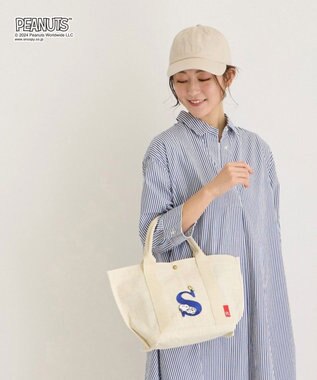 ROOTOTE 8597【スヌーピー】IP.デリ.ジュート.ピーナッツ-9D 02：S-アイボリー