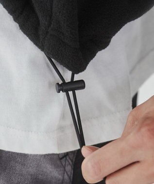 WEGO フリース　ワンポイントハーフZIPプルオーバー オフホワイト