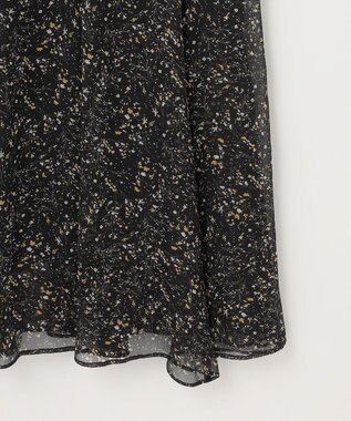 ANY SIS S 【洗える】ミニフラワープリント ワンピース ブラック系