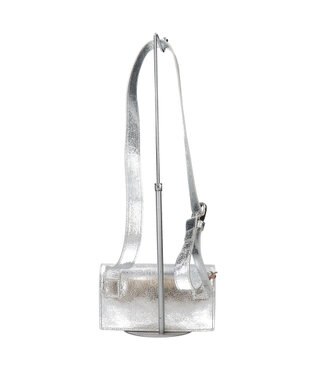 INTER-CHAUSSURES 【Christian Villa】メタリックレザーミニショルダーバッグ シルバー
