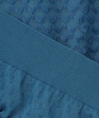 自由区 【カトリエムブーケ】Jacquard coupe シアージャカードニット スモーキーブルー