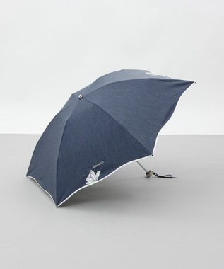 AURORA 【 NINA RICCI（ニナリッチ）】アップリケ刺しゅう/パイピング晴雨兼用傘（折りたたみ傘）