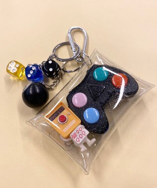 WEGO カラビナ付きミニポーチ 柄2