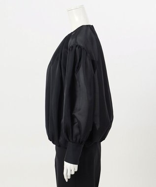 23区 【エステータ】シルクコットンオーガンジー ブラウス ブラック系