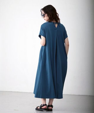 J.PRESS YORK STREET 【WOMEN】キャップスリーブ　ワンピース グリーン系
