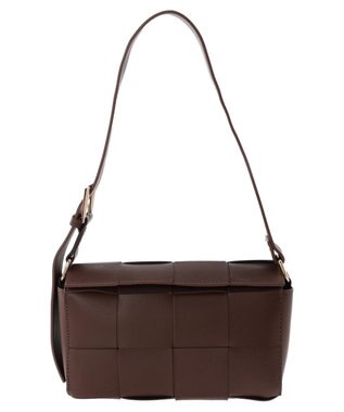 AMERICAN HOLIC 編み込みＢＯＸショルダーＢＡＧ Brown