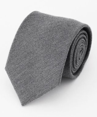 JOSEPH ABBOUD 【日本製・Mantero】ウールシルクソリッド ネクタイ ライトグレー系