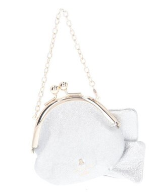 LANVIN en Bleu オリオン リボン口金小銭入れ シルバー