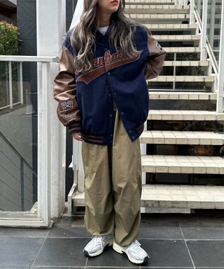 WEGO メルトンワッペンスタジャン ネイビー