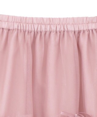 earth music&ecology リボンチュールティアードスカート Pink