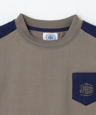 J.PRESS KIDS 【140-170cm】切替Ｔシャツ カーキ系