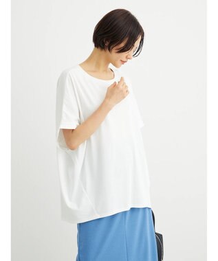 Green Parks 接触冷感半袖コクーンゆるプルオーバー Off White