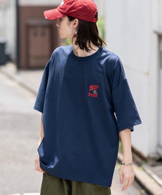 WEGO 【接触冷感/吸水速乾/ユニセックス着用ITEM/SMLサイズ展開】別注BENDAVISクールタッチワンポイントT（SS） ネイビー