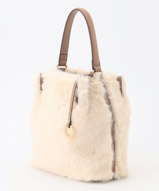 組曲 ファーバケット バッグ アイボリー系