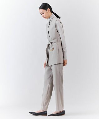 23区 【エステータ】ライトダブルクロス ジレ グレージュ