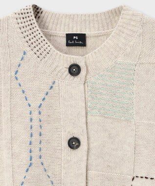 Paul Smith パッチワーク カーディガン エクリュ