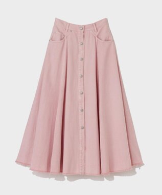 GRACE CONTINENTAL サーキュラーデニムスカート ピンク