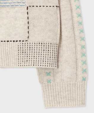 Paul Smith パッチワーク カーディガン エクリュ